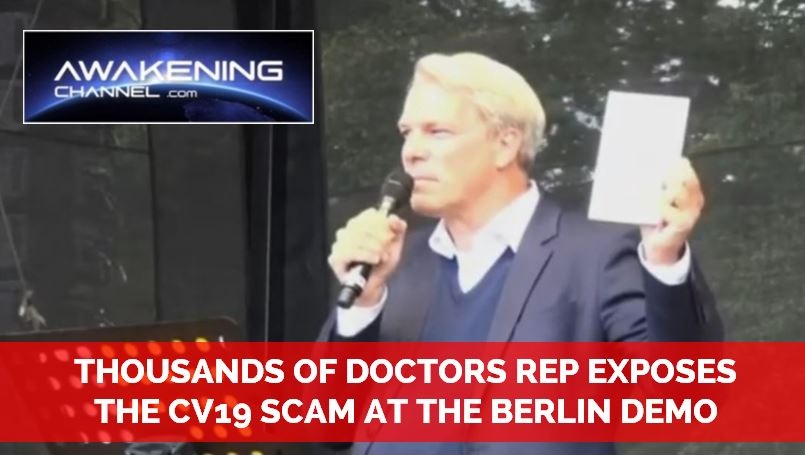 THOUSANDS OF DOCTORS EXPOSE THE CV19 SCAM AT THE BERLIN DEMONSTRATION