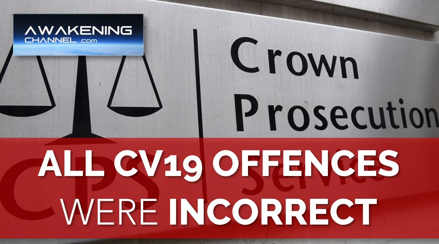 ALL Offences Charged Under the Coronavirus Act Were Incorrectly Charged.  The CPS Admits